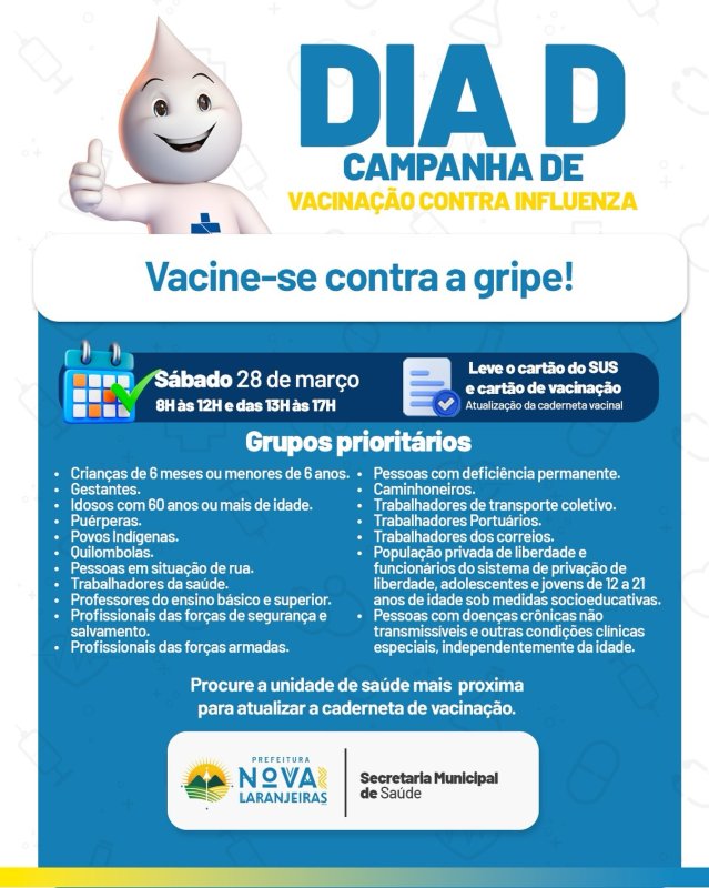 Dia D de Vacinação contra a Influenza